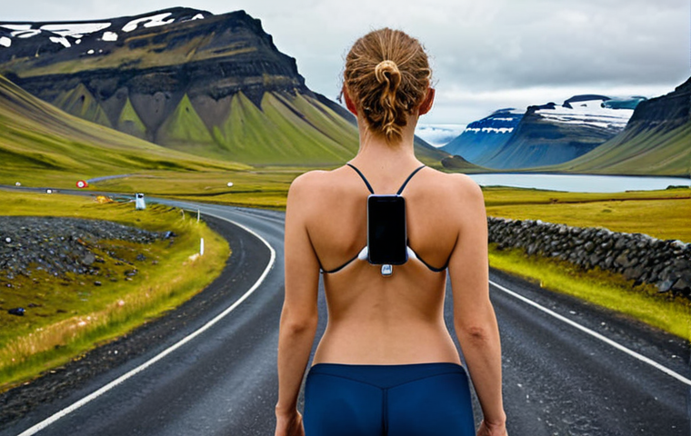 **Image Prompt 1:** "A traveler, seen from behind, holding a modern smartphone with a clearly visible screen displaying a navigation app or a successful connection icon. They are standing amidst a breathtaking Icelandic landscape, featuring a grand glacier in the distance and a winding road (Ring Road) stretching through the scene. The overall mood conveys seamless digital connectivity and convenience within a majestic natural setting. Emphasize clear, vibrant colors and a sense of awe."