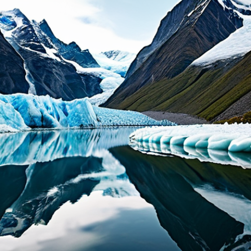Home 9 Prompt 1: A Reflective Moment by the Glacier**