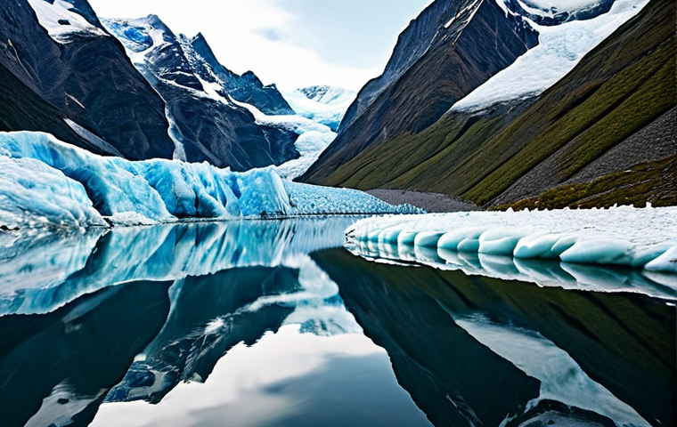 Prompt 1: A Reflective Moment by the Glacier**